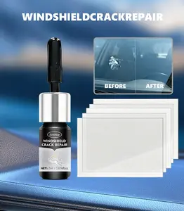 Windshield Crack Repair Kit - Professional Glass Repair Fluid for Fix Chips, Scratches & Star-Shaped Cracks - Quick Fix Automotive Maintenance Tool, Easy to Use