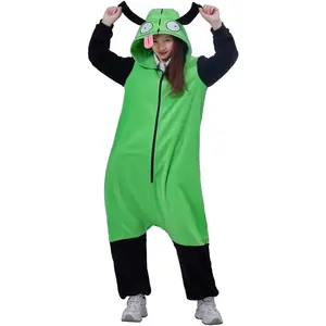 Gir Hoodie Zim Cosplay Costume Inspired Kigurumi Dress Invader Costume Onesie Pajamas for Women