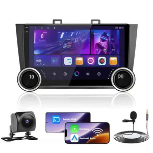 10.1 inch Dual Knobs Android 13 Car Radio for 【Subaru Legacy Outback 2015-2018】 Wireless Carplay Android Auto, IPS Touch Screen Stereo with GPS, Bluetooth, WiFi, FM Radio