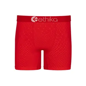 Embossed Python - Red | Mens Mid