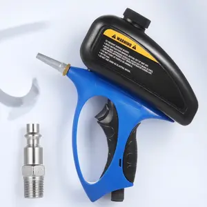 Dual-Mode Gravity Feed Sandblaster – Rust & Paint Remover for Metal/Wood, Heavy Duty Industrial Tungsten Nozzle, Air-Pressure Compatible, Anti-Clog Design, Ergonomic Grip for Concrete/Metal/Wood Surface Restoration, Portable & Efficient