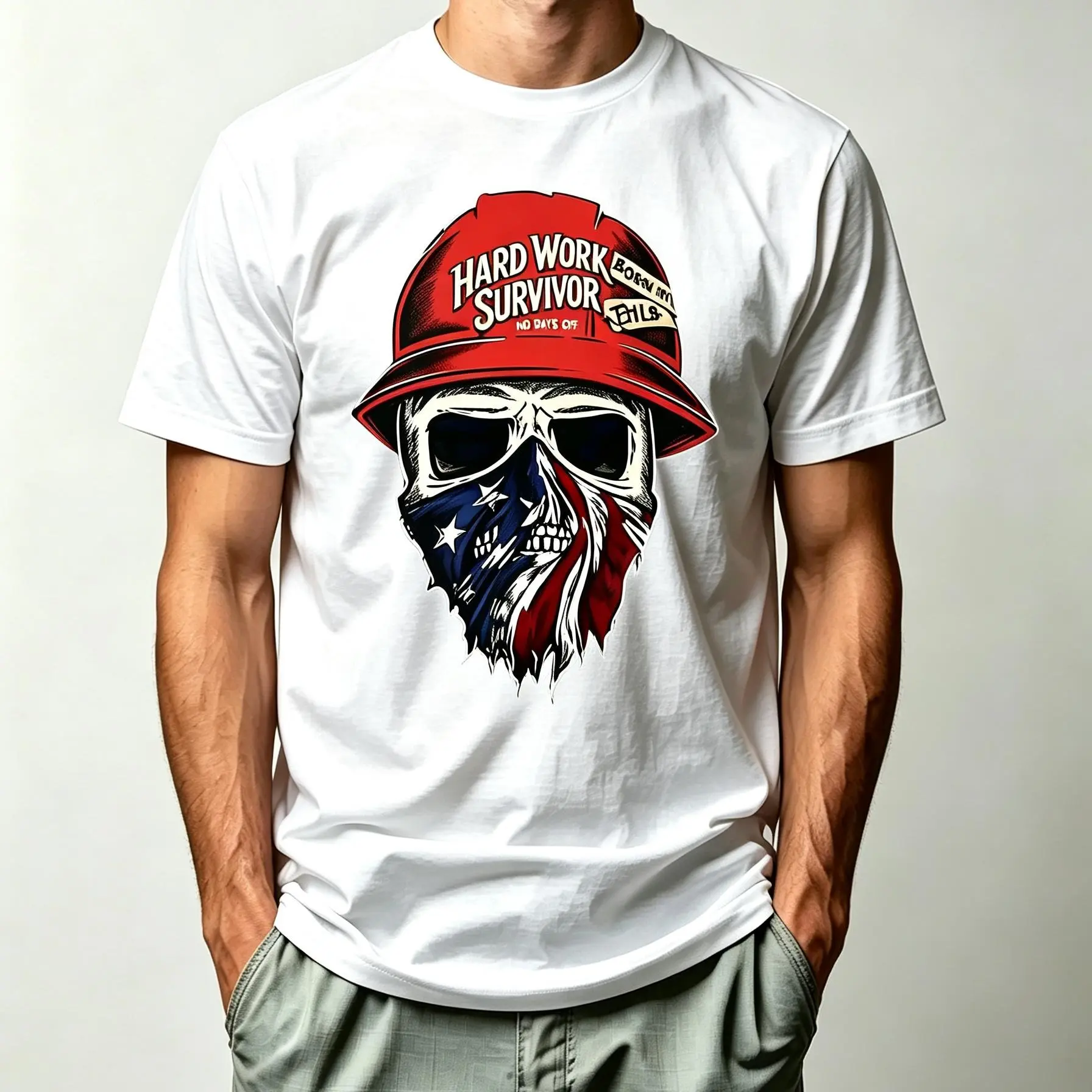 100% heavy Cotton Milwauke Bold Graphic Skull T-Shirt, Unisex Classic Fit, vintage Streetwear-Workwear Style, for Tool Garage Fans, Hard Work Survivor No Days auto mechanic gift