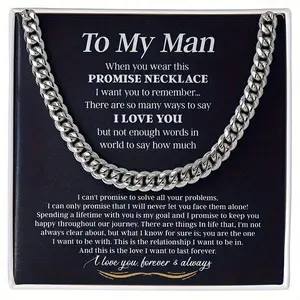 To My Man Promise Necklace