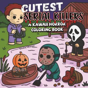 Cutest Serial Killers: A Kawaii Horror Coloring Book for Adults Relaxation, Featuring 40 Disturbingly Cute Killers in Cozy Crime Scenes – Perfect for Fans of Dark Humor and Twisted Fun Paperback