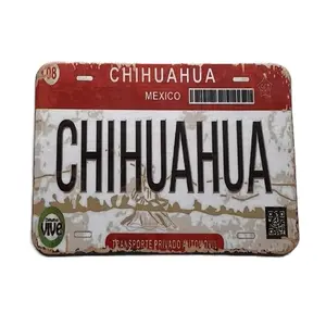 Decorative magnets licended plate mexico personalized