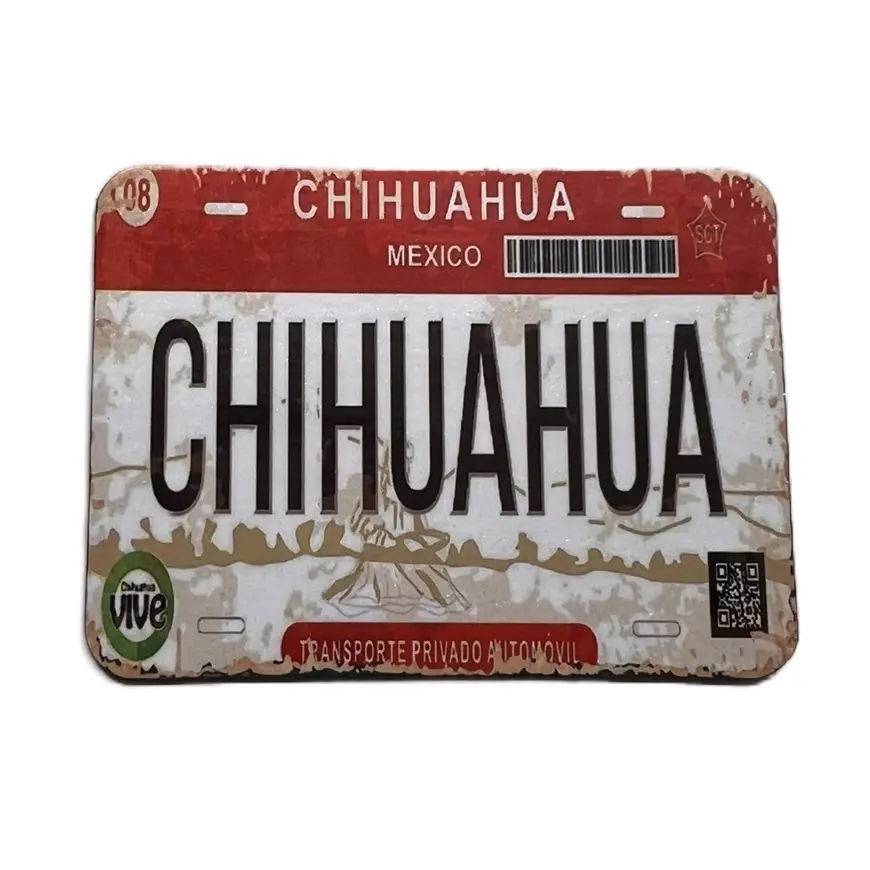 Decorative magnets licended plate mexico personalized