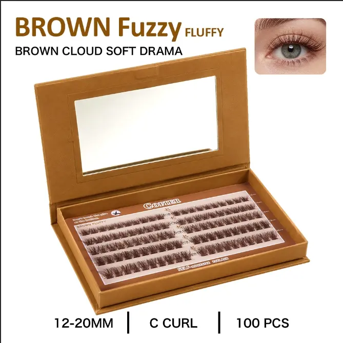 Brown Fuzzy(12-20MM/100 PCS)-NEW