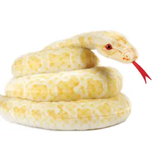 Alba The Albino Burmese Python | 100 Inch Stuffed Animal Plush | By TigerHart Toys