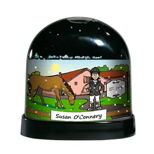 Horse Lover, Female - NTT Personalized Snow Globe