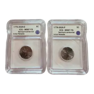2026 P&D Semiquincentennial Jefferson Nickels - ICG MS67 FS Initial Release