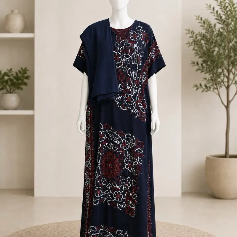 Women's Modest Somali Baati, Traditional Loose-Fit Style Dress for Daily Wear