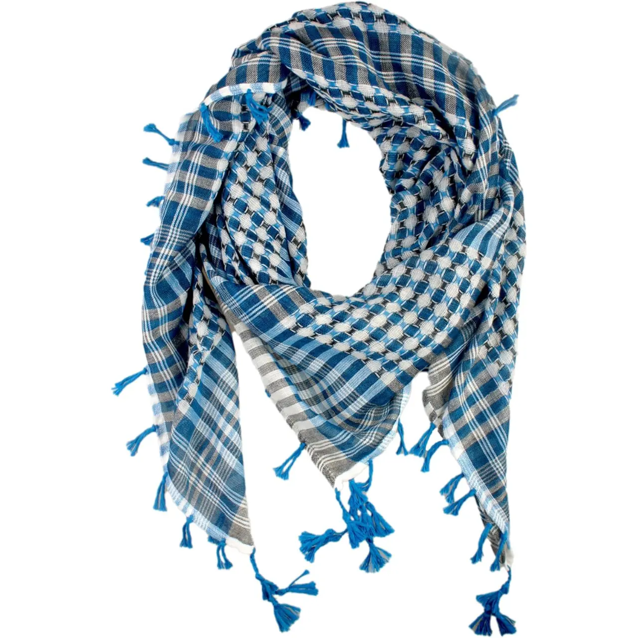 Shemagh Tactical Desert Scarf Keffiyeh Scarf Wrap with Tassels for Men And Women