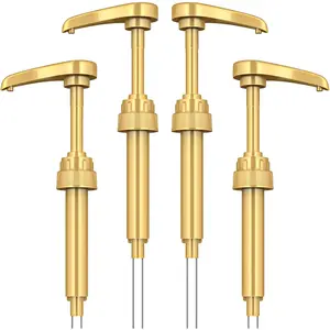 Coffee Syrup Pump Dispenser, 4 Packs of Syrup Pump for 750ml/25.4 oz Syrup Bottle,  Pumps for Coffee Syrup Bottle, works with , , Jordans Skinny 750ml Syrups Bottles ()