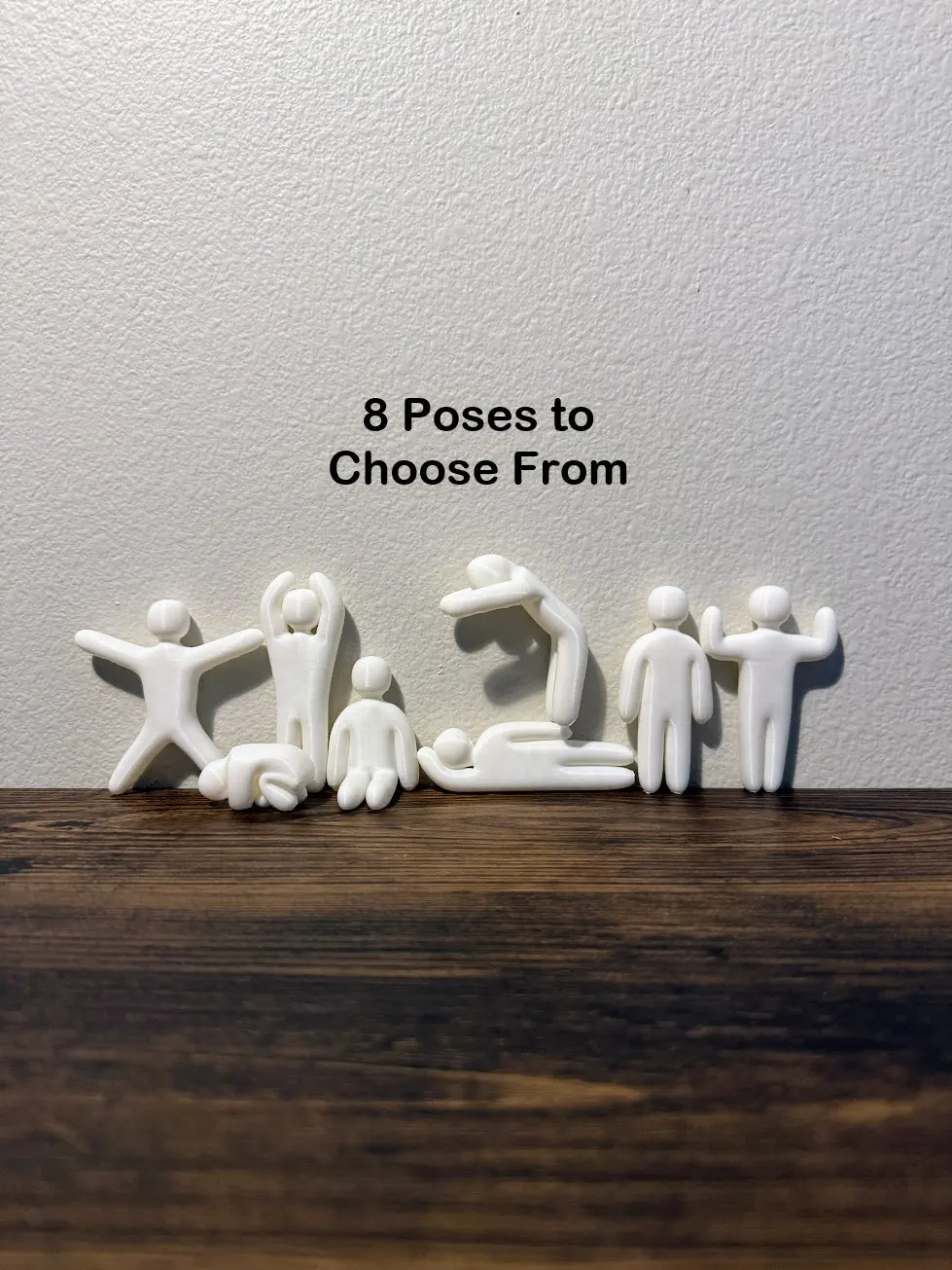 Meccha Chameleon Mini Figurines | Paint Your Own Hide and Seek Game | 8 Poses to Choose From