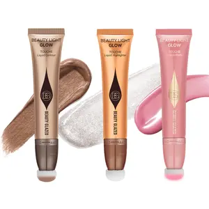 Beauty Glazed liquid beauty Bart Rio, contour+glow+blush blush bashful colors, Applicator Silky Makeup Blend