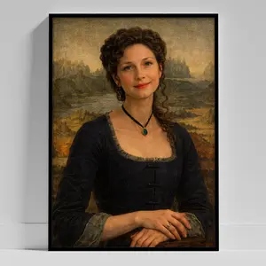 Claire Fraser Mona Lisa Poster, Meme Mona Lisa Fraser Poster