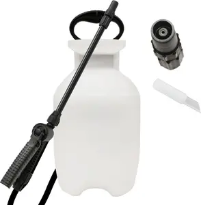 Pump Sprayer, 1 Gallon, Lawn and Garden, Hand Pressurized, Anti-Clog Filter, Adjustable Spray Nozzle, Spraying Plants, Watering, Weeds, Fertilizer and Pests, Translucent
