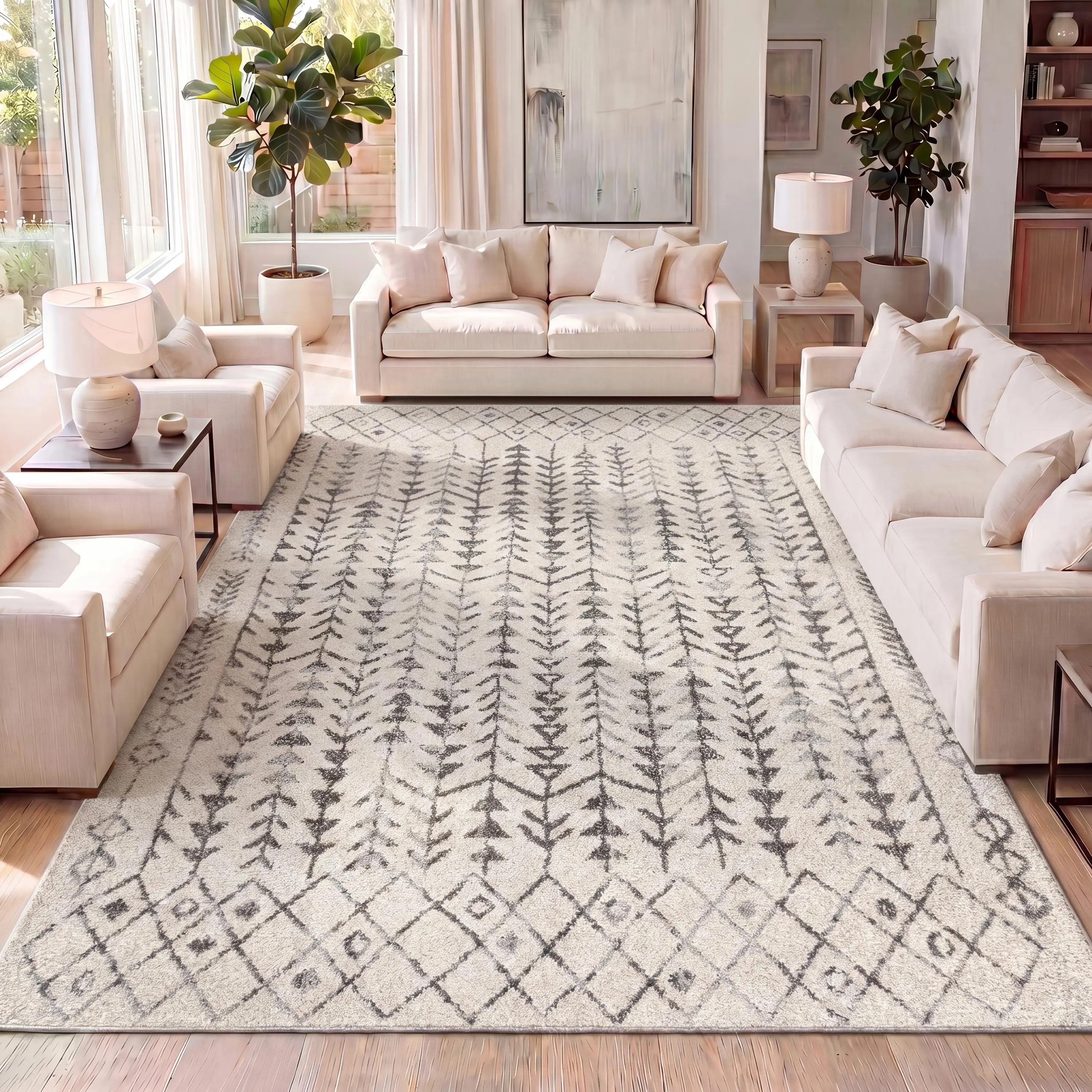 JONATHAN Y Ziri Moroccan Geometric Indoor Area Rug; for Living Room, Kitchen, Bedroom, Dining Room, Office JONATHAN Y Ziri Moroccan Geometric Indoor Area Rug; for Living Room, Kitchen, Bedroom, Dining Room, Office