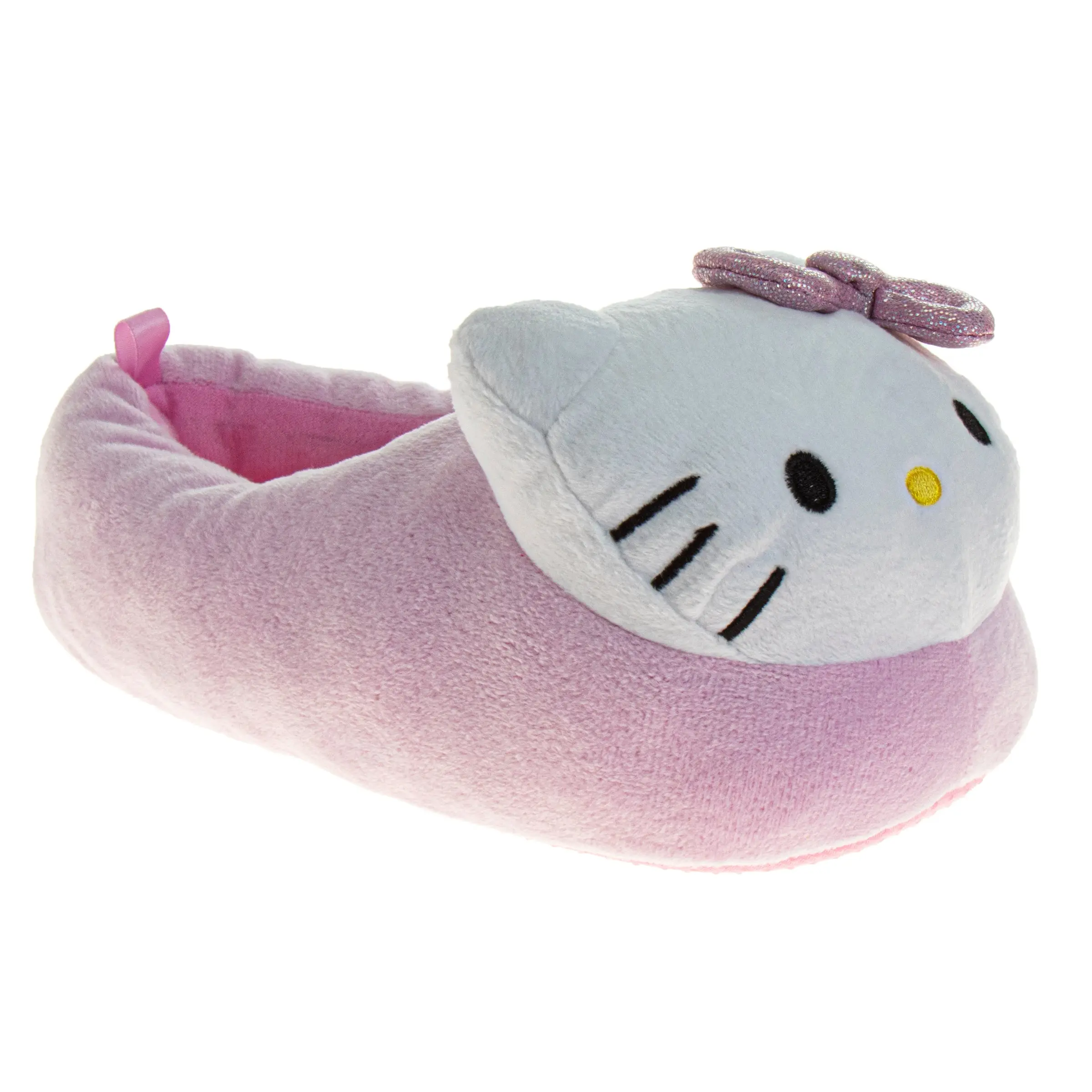 Hello Kitty Slippers for Girls 3D Design Dual Size Cozy Indoor Soft (Little Kid / Big Kid)