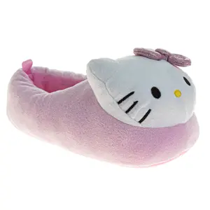 Hello Kitty Slippers for Girls 3D Design Dual Size Cozy Indoor Soft (Little Kid / Big Kid)