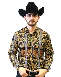 VS100L - FPMSFP - Y-429-5 - Black - Vaquero Signature Fashion Printed Shirt