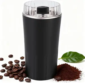 300W Electric Coffee Grinder with Transparent Cover, 6 Blades Food Grade Stainless Steel Dry Grinder for Beans, Spices, Nuts & Grains