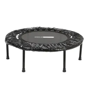 HolaHatha Foldable Mini Trampoline, 36" Round Portable Fitness Rebounder, Black