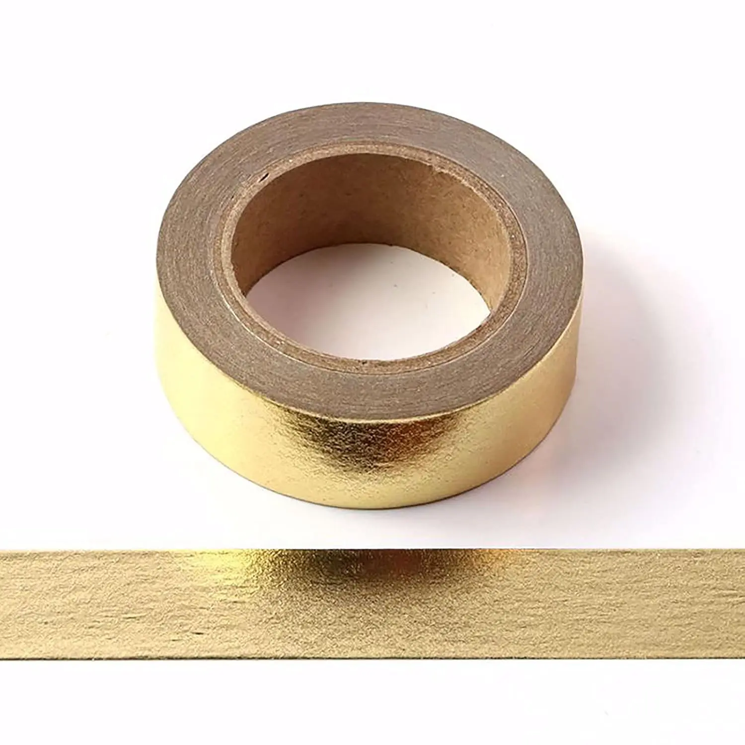 Solid Foil Washi Tape, Decorative Self Adhesive Masking washi Tape,Graphic Art Tape,Washi DIY Graphic Tape Wrapping for Crafts Decoration 5/8" x 393 inches