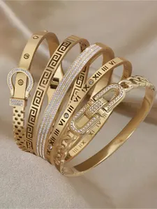 5PCS stainless steel bracelets are perfect for daily wear during holidays and can also be used as a romantic holiday gift set. It is an ideal gift for a mother or girlfriend! Trendy Jewelry