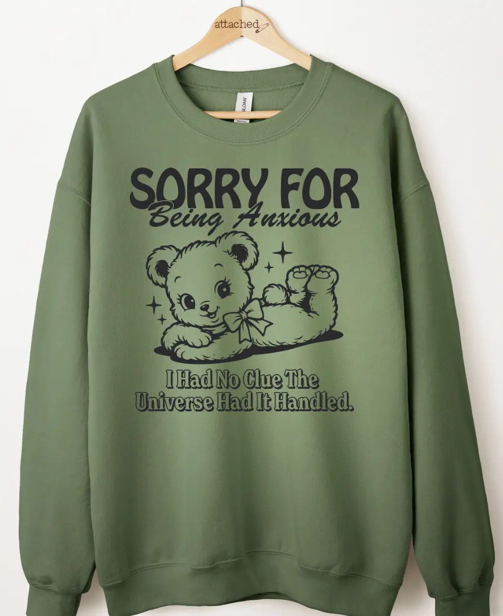 Sorry For Being Anxious Graphic Top