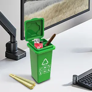 Mini trash can cigarette box for desktop. Small and recyclable, easy to store items. Humorous trash can shape, portable and stylish