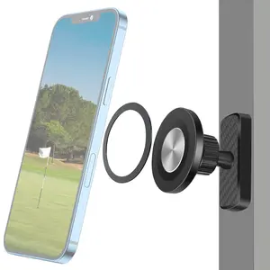 Golf Cart Phone Holder for MagSafe Phone, Alloy Phone Mount Golf Cart Accessories, 360° Rotatable, Compatible with EZGO/Club Cart/Yamaha Golf Cart, Easy to Pick up & Place Your Phone with One Hand
