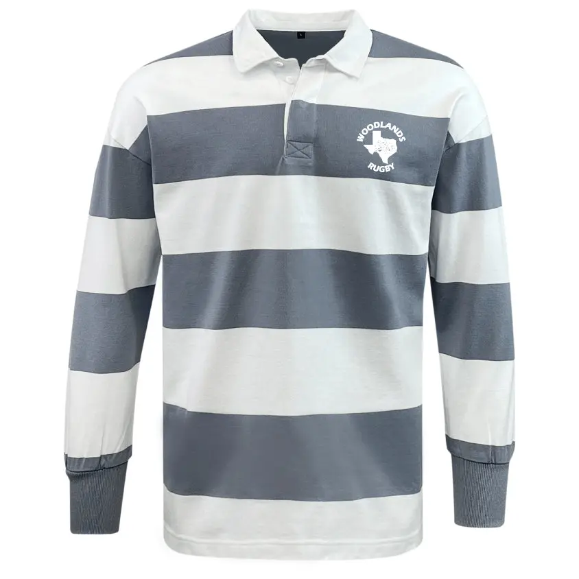 Woodlands Rugby Classic Long Sleeve Hooped Rugby Jersey