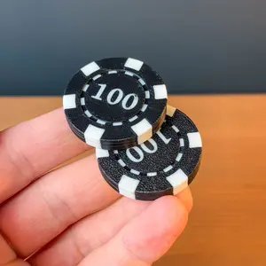 Magnetic Poker Chip Fidget Toy | Dual-Sided Flip Tricks Slider | Premium Everyday Carry Haptic Coin | Satisfying EDC Fidget