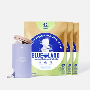 Blueland Laundry Tablets 1 Year Supply, Mineral & Plant-Based Eco-Friendly Plastic-Free Detergent Pacs + Storage Tin, No Bleach or Dyes