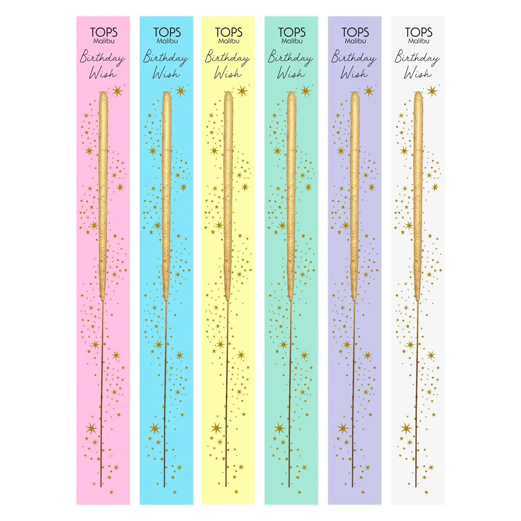 Single Gold Sparkler -  Birthday Wish