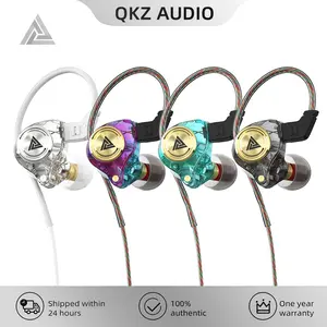 Wired Gaming Earbuds with MIC, QKZ AK3 In-Ear Headphones, 1DD 10mm Dynamic Driver, HiFi Stereo Sound, Noise Cancelling, Portable Gaming and Music IEM