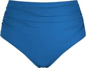 Women's High Waisted Bikini Bottoms Full Coverage Swimsuit Bottom Ruched Tummy Control Bathing Suit Bottoms