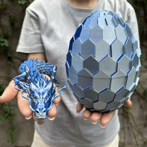 2pcs 3D Printed Dragon Egg Shaped Decorative Eggs, Collectible Figurines, Home Decoration Gift, Party Supplies, Perfect Christmas & New Year Present