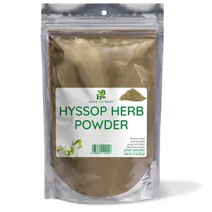Hyssop Herb Powder –  4 oz (113 g) | Minty, Savory Aromatic Herb for Tea & Cooking | Herb To Body
