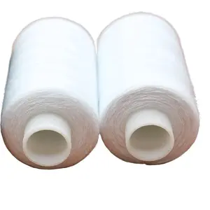500 Yards Premium Black & White Sewing Thread for Sewn Embroidery Crafting
