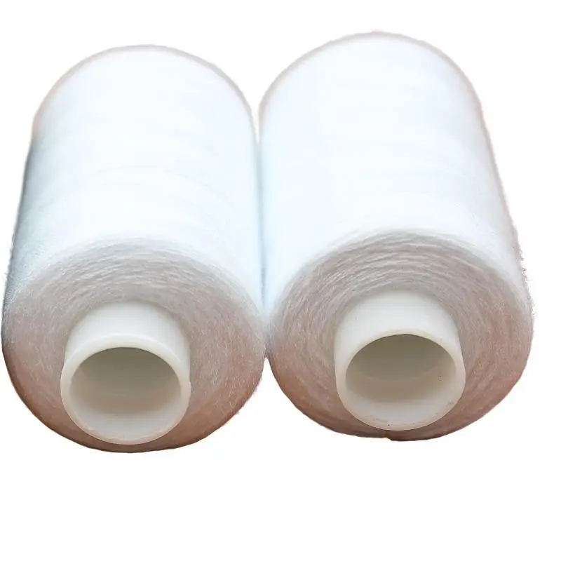500 Yards Premium Black & White Sewing Thread Sewn Embroidery Seamless Stitching for Crafting Polyester Thread