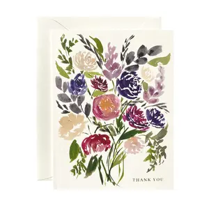 "Vibrant Bouquet" Thank You Card