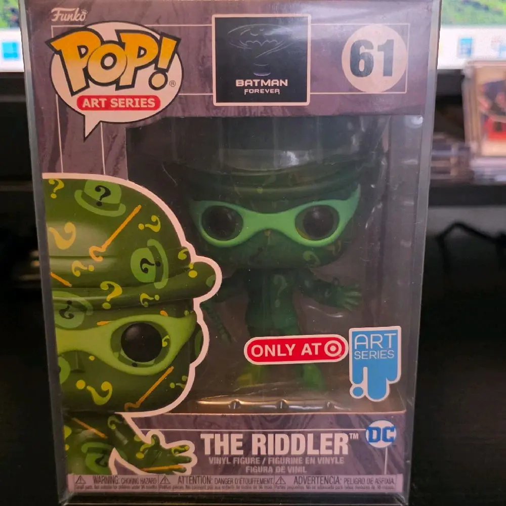 Funko Pop! DC Comics Batman Forever The Riddler Target Exclusive Art Series Vinyl Figure - #61, New Mint Collectibles Figurine