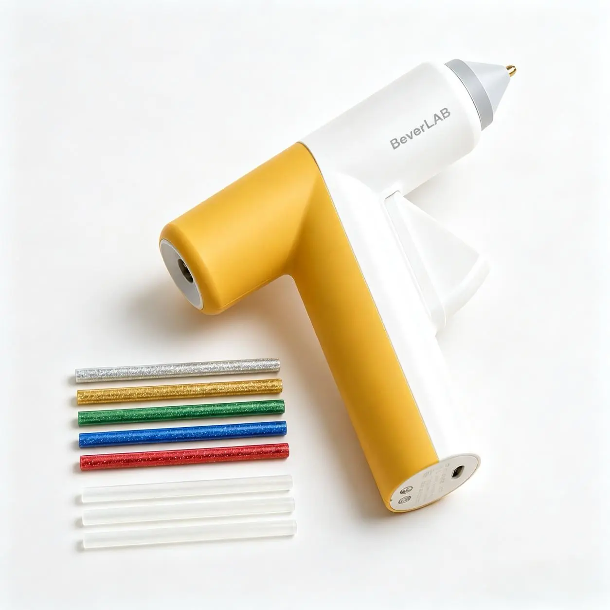 Cordless Hot Glue Gun, Fast Preheating with 2000mAh Built-in Battery Hot Melt Glue Gun, 20 Premium Glue Sticks, Mini Glue Gun Ideal for Crafts, DIY Gift, Repairs White