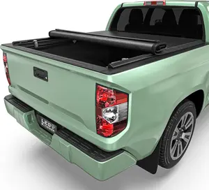 5.5ft Bed (67") Soft Roll Up Truck Bed Tonneau Cover Fits for Toyota Tundra 2022-2025 with Deck Rail System