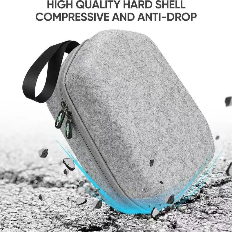 Portable Hard Shell VR Headset Case, Universal Fit for Oculus Meta Quest3S/Quest 3/Quest 2 and Apple Vision Pro, Wearable Accessories for Travel and Electronic Gadgets Storage, Xb