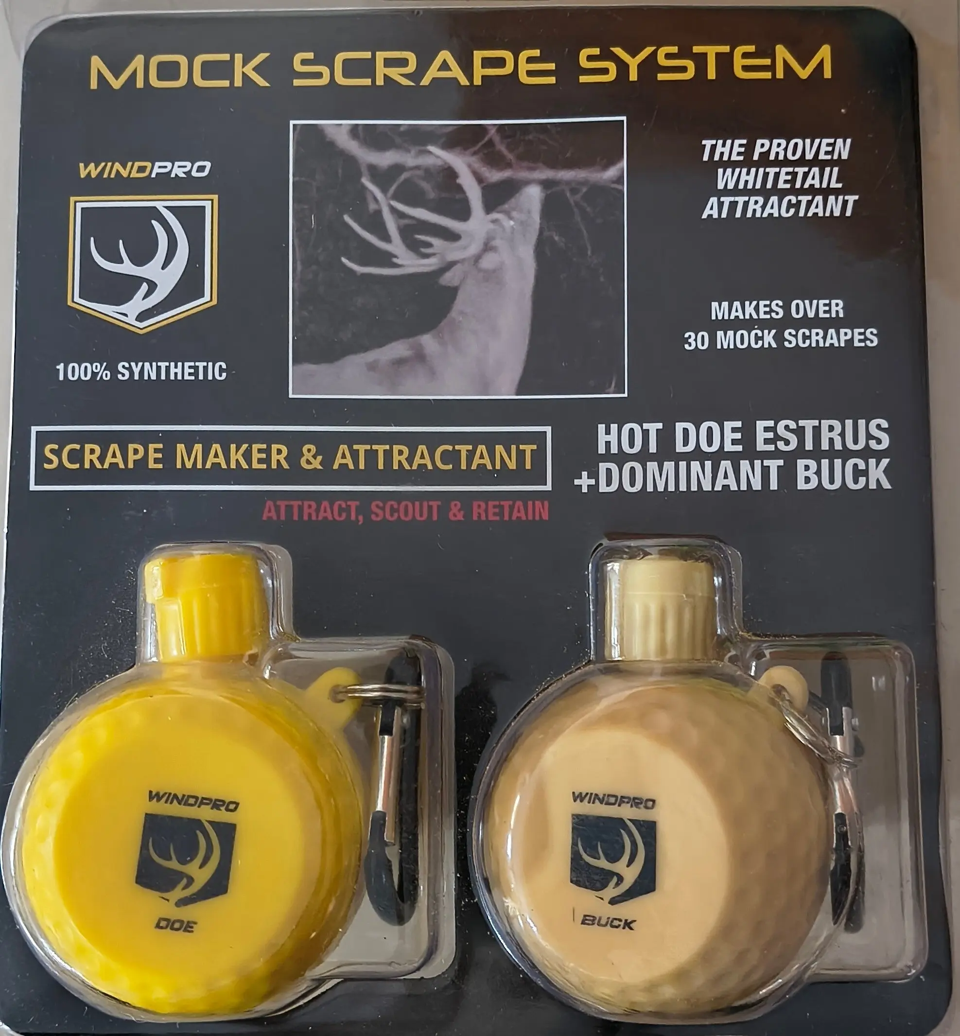 Scrapefix Synthetic Scrape Fix Combo Pack Hot Doe Estrus Dominant Buck Attractant & Maker