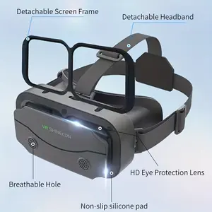 3D Immersive VR Headset | Lightweight PVC, Adjustable Strap | No Power Required, | Fits Phones Up to 7" | For VR Games & 3D Movies | Modern Tech, All-Age Fit | Perfect Gift for Home Entertainment & Family Fun