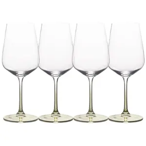 Mikasa Gianna Ombre Sage Set of 4 White Wine Glasses